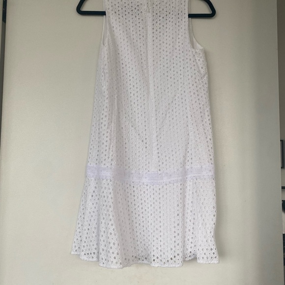 Banana Republic White Drop-waist Dress Size 4 - Picture 9 of 11